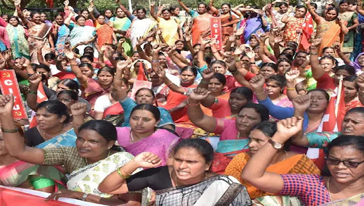 ಮೈಸೂರು: ಅಂಗನವಾಡಿ ಕಾರ್ಯಕರ್ತೆಯರು, ಸಹಾಯಕಿಯರ ವೇತನ ಹೆಚ್ಚಳಕ್ಕೆ AITUC ಆಗ್ರಹ